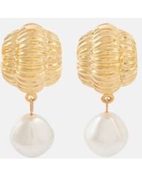 Jennifer Behr - Asha Faux Pearls-Plated Earrings - Lyst