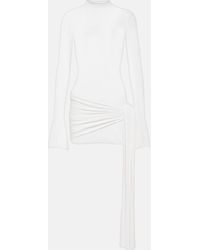 AYA MUSE - Draped Jersey Minidress - Lyst