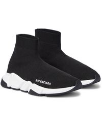 white balenciaga speed sneakers