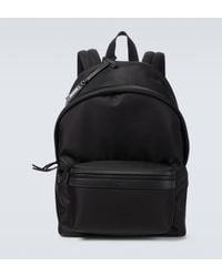 Saint Laurent - Nylon And Leather City Backpack - Lyst