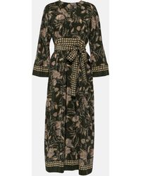 Max Mara - Fedra Floral Silk Crepe De Chine Maxi Dress - Lyst