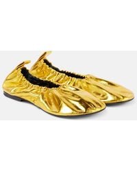 Jil Sander - Leather Ballet Flats - Lyst