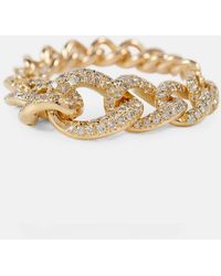 SHAY - Gradual Pave Link 18kt Ring With Diamonds - Lyst