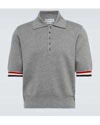 Thom Browne - Cotton Knit Polo Shirt - Lyst