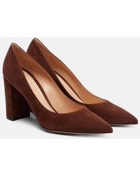 Gianvito Rossi - Piper 85 Suede Pumps - Lyst
