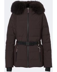 Yves Salomon - Belted Shearling-Trimmed Ski Jacket - Lyst