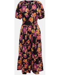 Diane von Furstenberg - Floral-Print Belted-Waist Dress - Lyst