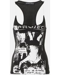 Y. Project - Printed Cotton Jersey Tank Top - Lyst