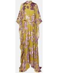 ‎Taller Marmo - Leonor Floral Fil Coupe Kaftan - Lyst