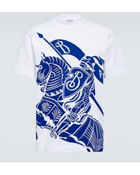 Burberry - Camiseta de algodon con Equestrian Knight - Lyst