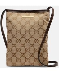 Gucci - Crossbody Bag Mini Gg Aus Canvas - Lyst