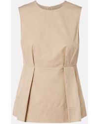 Vince - Pleated Peplum Top - Lyst