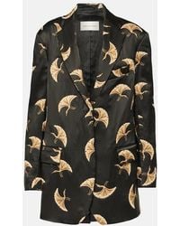 Dries Van Noten - Printed Satin Blazer - Lyst