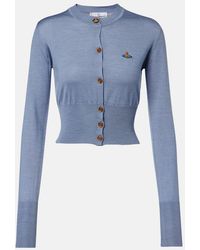 Vivienne Westwood - Bea Cropped Wool And Silk Cardigan - Lyst
