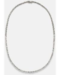 Suzanne Kalan - Mini 18Kt Tennis Necklace With Diamonds - Lyst