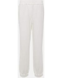 Brunello Cucinelli - Jogginghose Aus Baumwoll-Jersey - Lyst