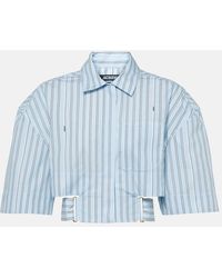Jacquemus - Blue Les Sculptures 'la Chemise Courte Bari' Shirt - Lyst