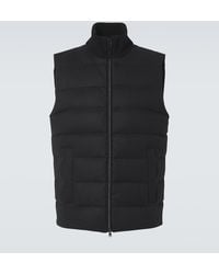 Herno - Silk And Cashmere Puffer Vest - Lyst