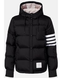 Thom Browne - 4-Bar Hooded Quilted Down Jacket - Lyst