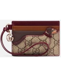 Gucci - Kartenetui Mit Doppel G Und Hund - Lyst