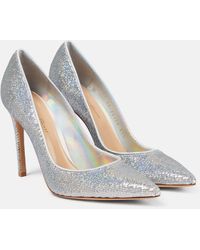 Gianvito Rossi - Glitter-embellished Pumps - Lyst