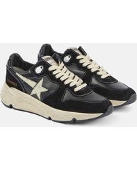 Golden Goose - Running Sole Suede And Leather Sneakers - Lyst