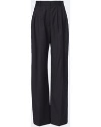 The Row - Daniela Virgin Wool Wide-Leg Pants - Lyst