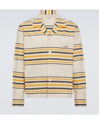 Bode - Camisa Namesake De Algodon A Rayas - Lyst