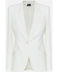 McQueen - Crepe Peak Jacket - Lyst