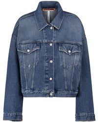 Donna Abbigliamento da Giacche da Giacche in denim e di jeans Cropped denim jacket di DSquared² in Blu 