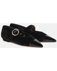 Ulla Johnson - Mary-Jane-Ballerinas Kiki Aus Veloursleder - Lyst