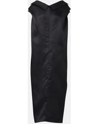 KHAITE - Selwyn Silk Gazar Maxi Dress - Lyst