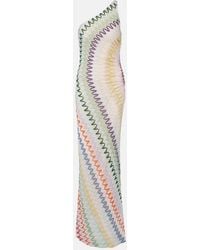 Missoni - One-Shoulder Lame Gown - Lyst