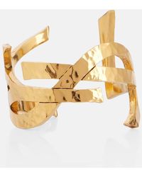 Saint Laurent - Cassandre Cuff Bracelet - Lyst