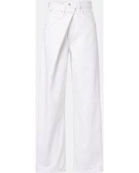 Agolde - Vana Fold Wide-Leg Jeans - Lyst