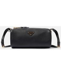 Prada - Mini Logo Leather Shoulder Bag - Lyst