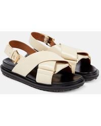 Marni - Off-white Fussbett Sandals - Lyst
