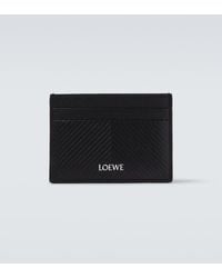 Loewe - Logo Leather Card Holder - Lyst