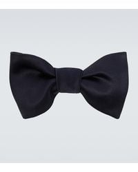 Brunello Cucinelli - Cotton And Silk Satin Bow Tie - Lyst