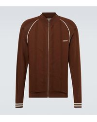 Miu Miu - Chaqueta Deportiva En Mezcla De Algodon Con Logo - Lyst