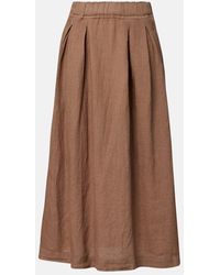 Velvet - Linda Linen Maxi Skirt - Lyst