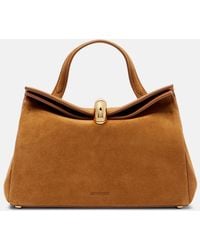 Jacquemus - Valerie Small Suede Top-Handle Bag - Lyst