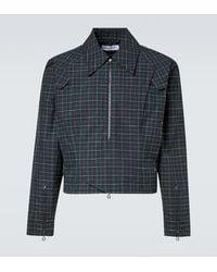 Kiko Kostadinov - Kraner Checked Cotton-Blend Jacket - Lyst