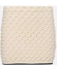 FRAME - Bauble Pointelle Cotton Miniskirt - Lyst