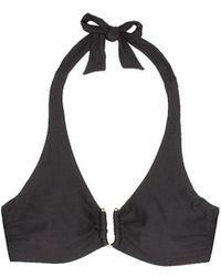 Heidi Klein Top bikini D-G U Bar - Nero