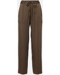Isabel Marant - Kendry Satin Wide-Leg Pants - Lyst