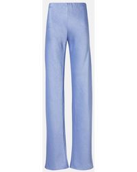 Vince - High-Rise Satin Wide-Leg Pants - Lyst