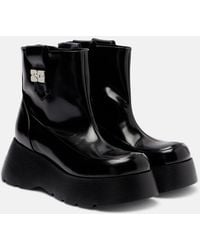 Ganni - Kat Platform Ankle Boots - Lyst