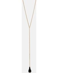 TOTEME - Halskette, 18Kt Vergoldet, Mit Onyx Und Kristall - Lyst
