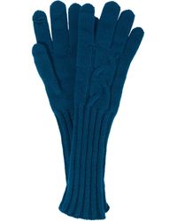 Loro Piana Guantes My Gloves To Touch de cachemir - Azul